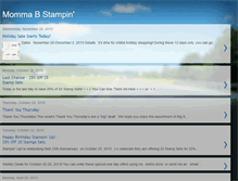 Tablet Screenshot of mommabstampin.com
